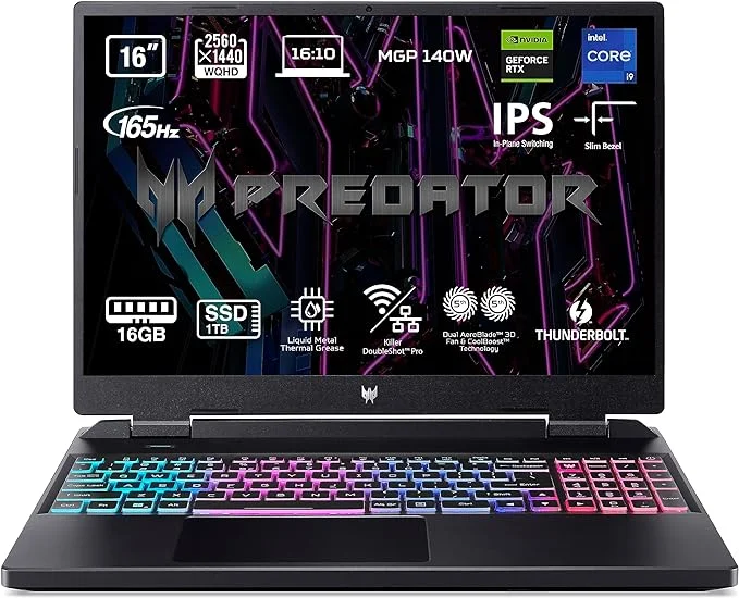 Mejor portátil Gaming Acer Predator Helios Neo 16